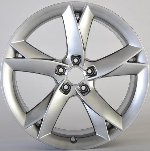 Light Painted Hyper Silver Wheel Finish Example